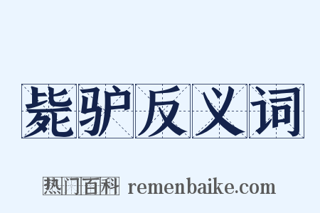 毙驴反义词是什么意思的图片